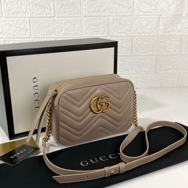 GUCCİ MARMONT MESSENGER BAG KREM